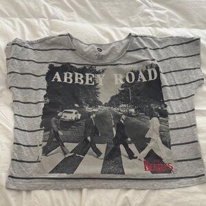 The Beatles Gray and Black Abbey Road Tee